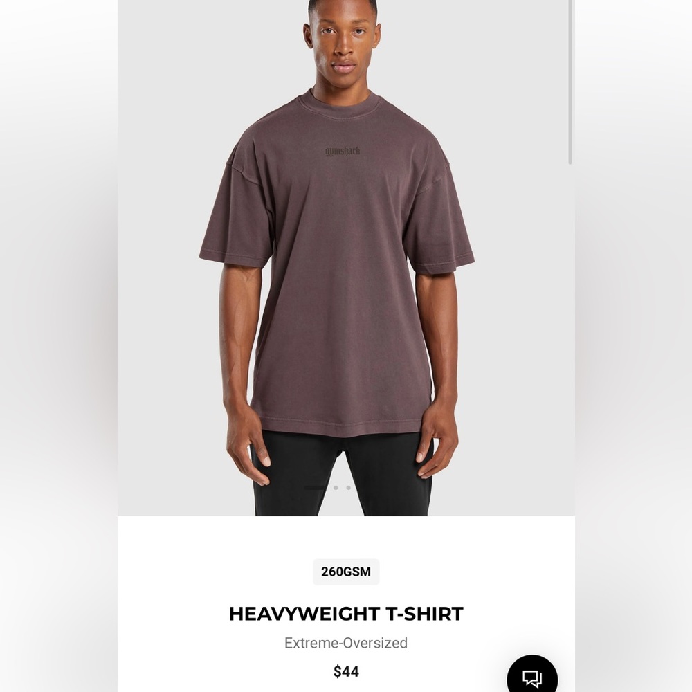 Gymshark Heavyweight T-Shirt - Cocoa Brown